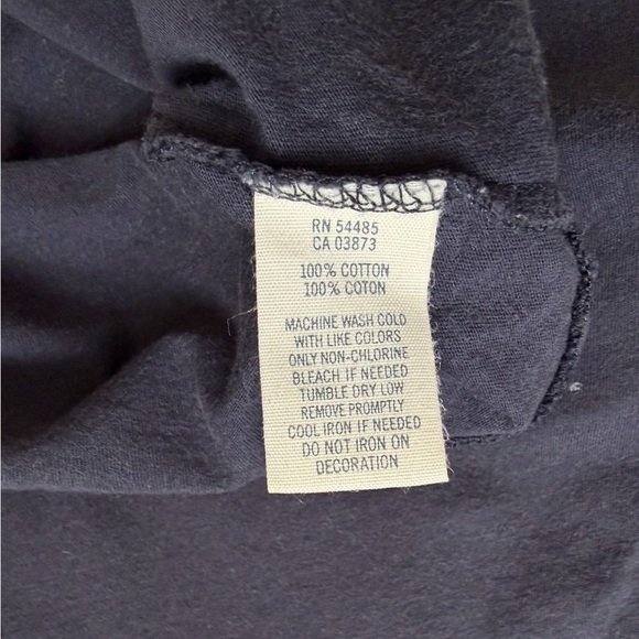 Y2K American Eagle Outfitters Navy & Gold Graphic Tee - Picture 8 of 9